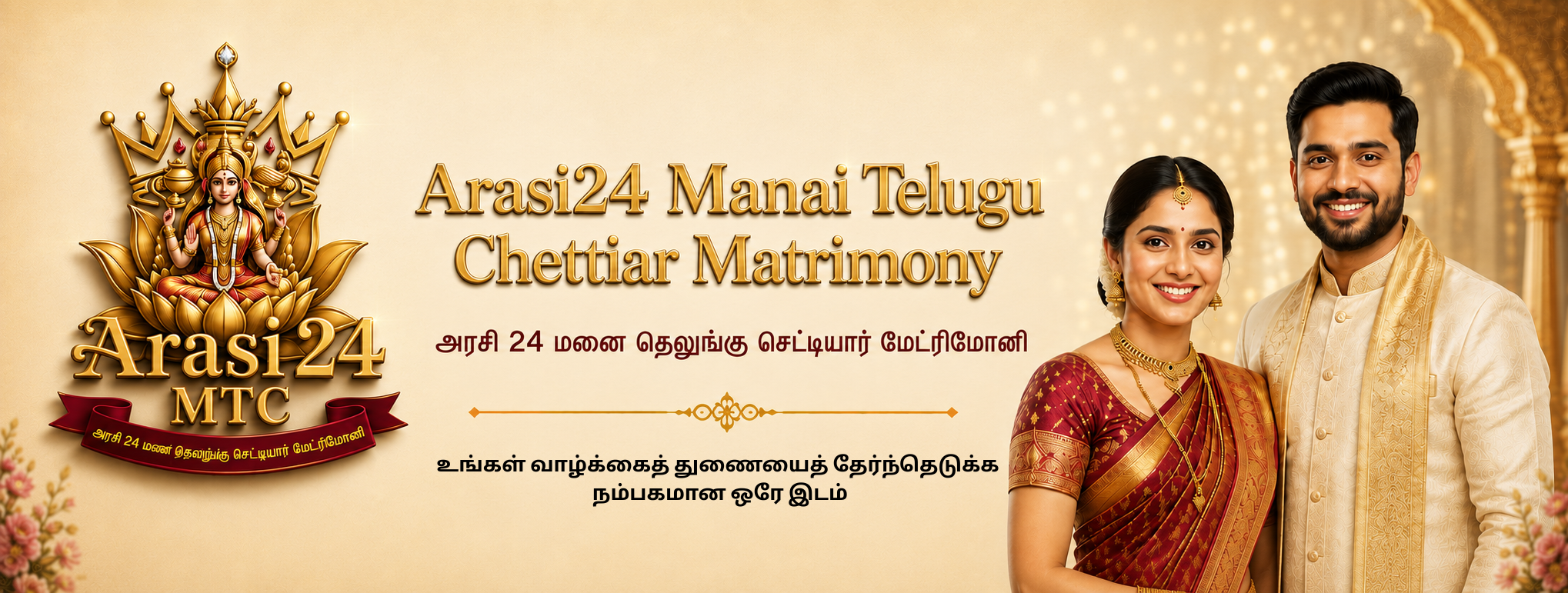 Arasi24 Matrimony Banner